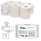 Туалетная бумага 200 м, VEIRO Professional (Система T2), КОМПЛЕКТ 12 шт., Basic