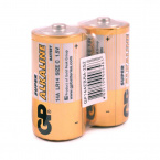 Батарейки С GP Super C/LR14/14A алкалин, эконом (2 штуки в упаковке), 222156