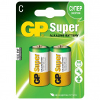 Батарейки С GP Super C/LR14/14A алкалин (2 штуки в упаковке), 73529