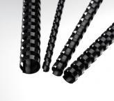 Пружины для переплета пластиковые 16 мм черные, 100 шт.