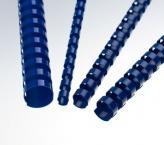 Пружины для переплета пластиковые 10 мм синие, 100 шт.