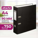 Папка регистратор Attache (Attache Selection) Экономи 90 мм чёрная бумвинил/бумага