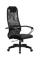 Кресло руководителя Метта SU-B-8/подл.130/осн.001, Черный (SU-BP-8 Pl), офисное, обивка: сетка/текстиль, черный/черный