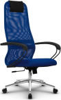 Кресло руководителя Метта SU-B-8/подл.130/осн.009, (SU-BP-8 Ch) офисное, обивка: текстиль, цвет: синий