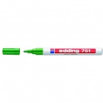 Маркер по металлу Edding E-751/4 зеленый пеинт лаковый (толщина линии 1-2 мм)